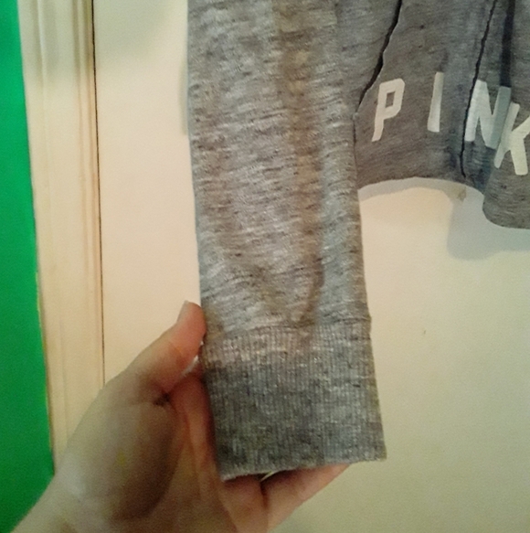 Pink Light Weight Gray Hoodie Jacket - Picture 5 of 8